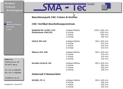 SMA-Tec - CNC Fräsen und Drehen